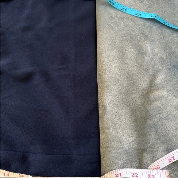 Navy one piece pantsuit with ruffle sleeves, large - Picture 7 of 9